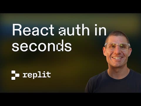 Add Auth to a React app in Seconds with Replit Auth thumbnail