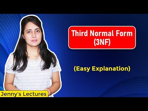 Lec 12: Third Normal Form in DBMS | 3NF with example | Normalization in DBMS thumbnail