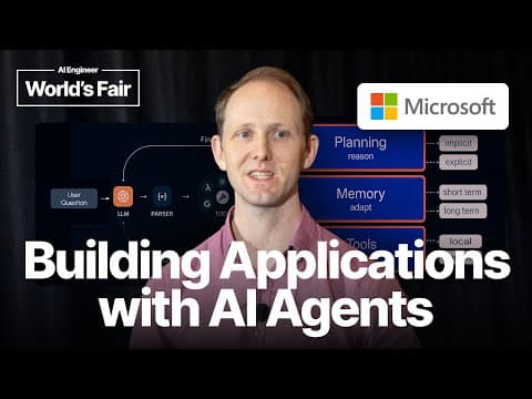 Building Applications with AI Agents — Michael Albada, Microsoft thumbnail