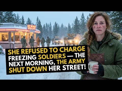 She Refused to Charge Freezing Soldiers — The Next Morning, the Army Shut Down Her Street! thumbnail