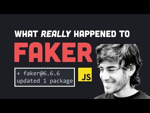 What Happened to Faker.js and the Open Source Crisis? thumbnail