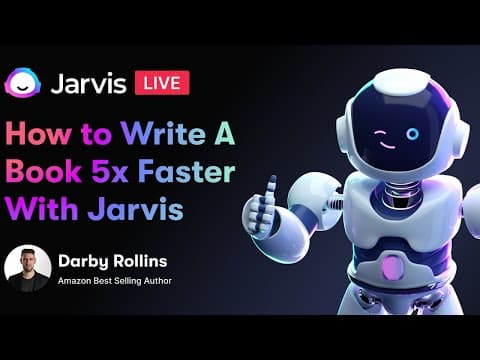 [LIVE TRAINING] How to Write A Book 5x Faster With Jarvis thumbnail
