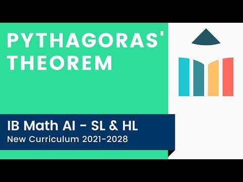 Pythagoras' Theorem [IB Math AI SL/HL] thumbnail