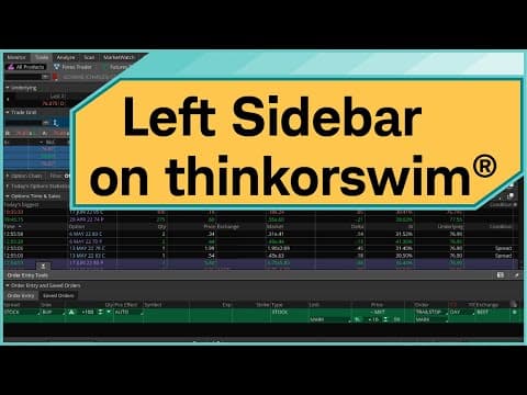 How to Customize the Sidebar on thinkorswim Desktop thumbnail