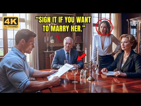 She Made a Single Dad Sign a Prenup Because He Was Poor… Unaware of His $10M Inheritance thumbnail