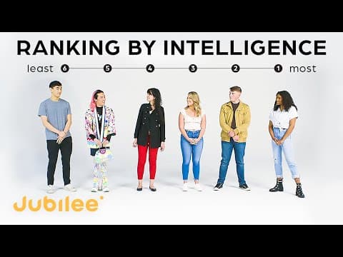 Strangers Rank Their Intelligence | IQ vs First Impressions thumbnail