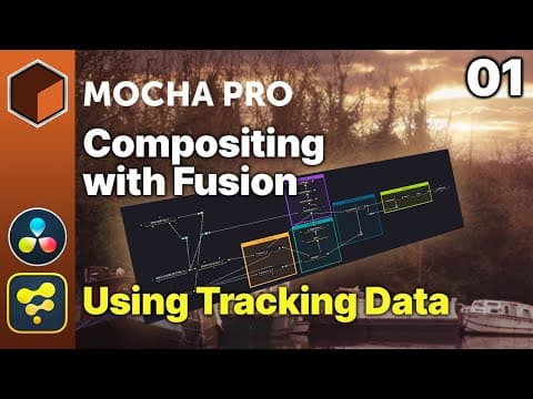 01 Use Mocha Pro Tracking in Fusion [Boris FX Mocha Pro & Blackmagic Fusion Compositing] thumbnail