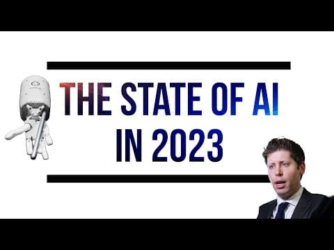 State of AI 2023: Highlights of 163 Page Report + Eureka Self-Improvement, MEG, Suno AI and GPT F thumbnail