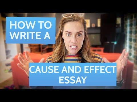 How to Write a Cause and Effect Essay thumbnail