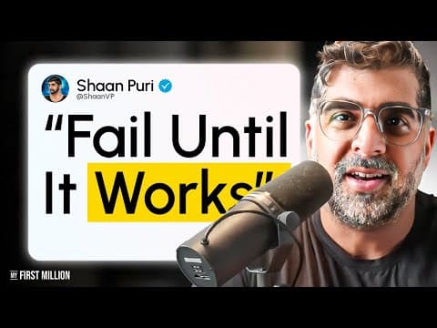 I Failed 12 Times Before Making My First Million (Here's Every Failure) thumbnail