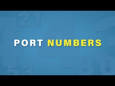 Port Numbers Explained | Cisco CCNA 200-301 thumbnail