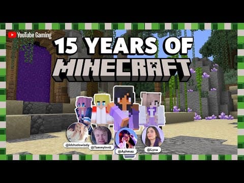 @Aphmau, @TommyInnit and friends celebrate 15 years of Minecraft Magic thumbnail