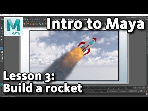Intro to Maya: Lesson 3 / 10 - 3D Modeling your first model thumbnail