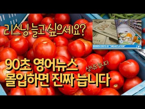 원어민 실제 영어 표현 가득한 생활경제 뉴스 쉐도잉으로 리스닝 실력을 키우세요 thumbnail