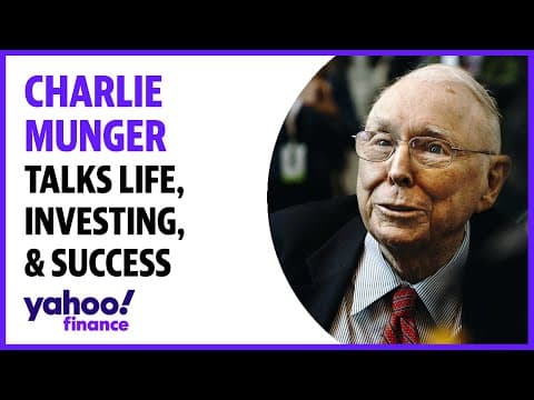 Charlie Munger's advice on investing and life choices that make a person wealthy thumbnail