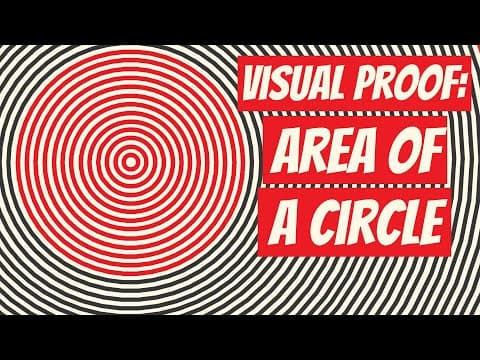 Area of a Circle - Quick Visual Proof thumbnail