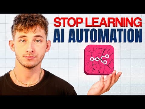 After n8n's Update, You Should Be Learning THIS Instead of AI Automation thumbnail
