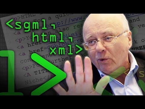 SGML HTML XML What's the Difference? (Part 1) - Computerphile thumbnail