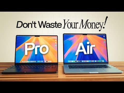 M4 MacBook Pro vs M4 MacBook Air: Don't Waste Your Money! (Everything Explained) thumbnail
