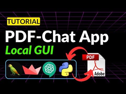 Langchain: PDF Chat App (GUI) | ChatGPT for Your PDF FILES | Step-by-Step Tutorial thumbnail