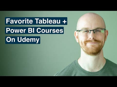 Favorite Tableau and Power BI Courses on Udemy thumbnail