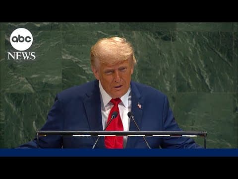 FULL SPEECH: Trump addresses United Nations General Assembly thumbnail
