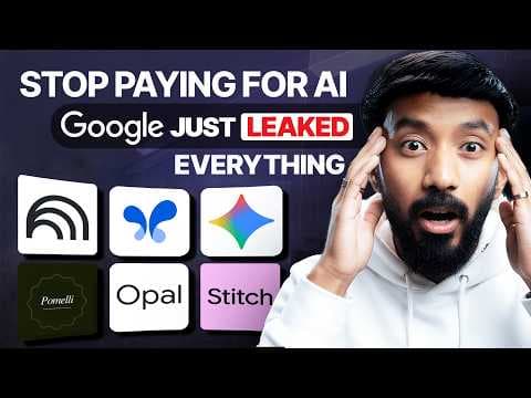 Google's SECRET 7 AI Tools Just DESTROYED ChatGPT (100% FREE Stack) thumbnail