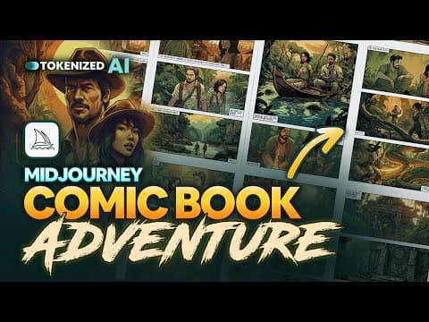 I Created a Midjourney COMIC BOOK: "Treasures Beyond Gold" thumbnail