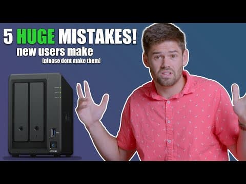 Watch before Buying a Synology NAS - The 5 Most Common MISTAKES new users make! thumbnail