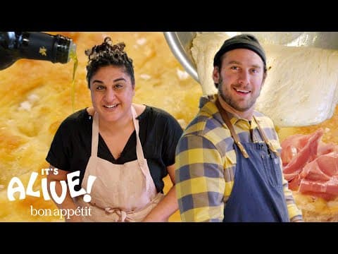 Brad Makes Focaccia Bread with Samin Nosrat | It's Alive | Bon Appétit thumbnail