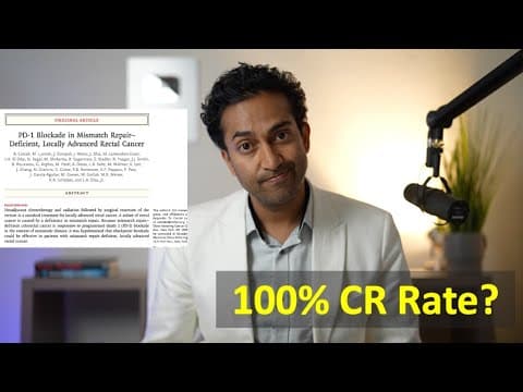 A 100% Complete Response Rate???  I breakdown Dostarlimab in MSI-H Stage II/III Rectal | ASCO Update thumbnail