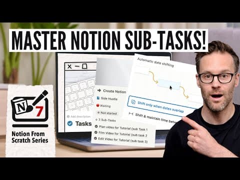 How To Use Notion As A Task Manager: Sub-tasks & Dependencies Tutorial! thumbnail