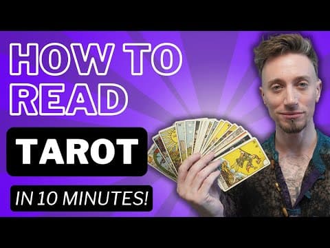 How to Read Tarot - All 78 Cards in 10 Minutes! thumbnail