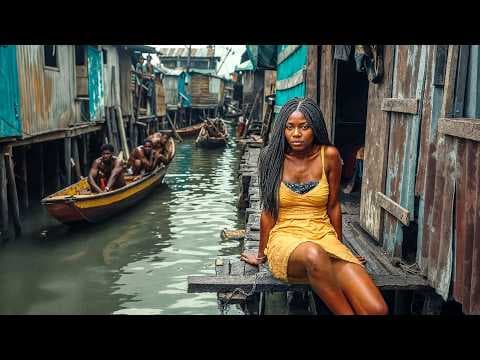 دخلت أكبر الأحياء الفقيرة العائمة بالعالم - نيجيريا  🇳🇬 thumbnail