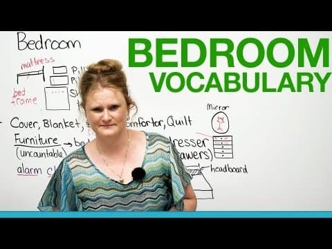 English Vocabulary - In the bedroom... thumbnail