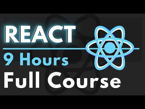 React JS Full Course for Beginners | Complete All-in-One Tutorial | 9 Hours thumbnail