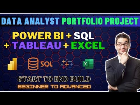 Data Analyst Portfolio Project | Power BI + SQL + Tableau + Excel | Beginner to Advanced |End to End thumbnail
