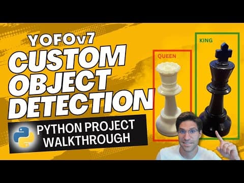 Yolov7 Custom Object Detection in Python Tutorial  - Chess Piece Detection thumbnail