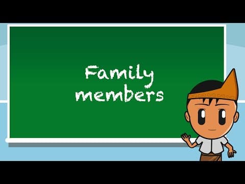 Learn Indonesian online - Family members - lesson 10 thumbnail