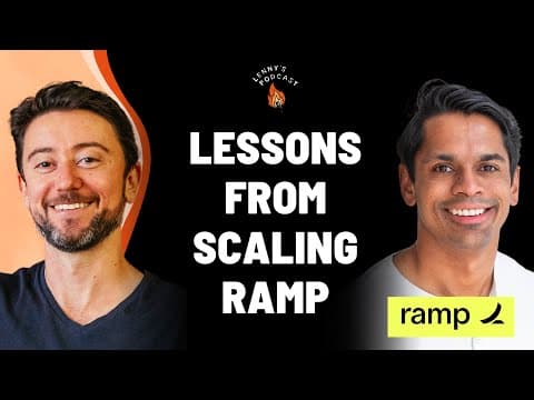Lessons from scaling Ramp | Sri Batchu (Ramp, Instacart, Opendoor) thumbnail
