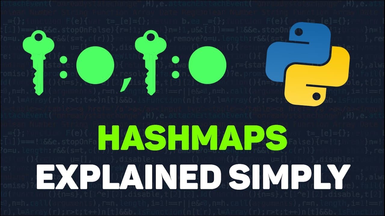 HashMaps in Python Tutorial - Data Structures for Coding Interviews | Glasp