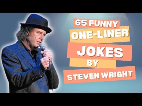 65 Funny One-Liner Jokes by Steven Wright - Inspiration to Write thumbnail