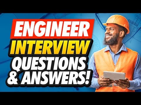 ENGINEER Interview Questions & Answers! (How to PASS an Engineering Job Interview!) thumbnail