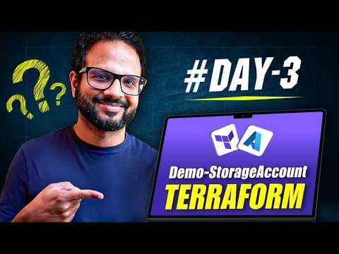 Day 3/28 - Create an Azure Storage Account Using Terraform (it's easy) thumbnail