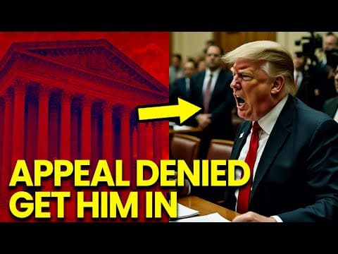 Trump RAGES after CAUGHT as APPEAL DENIED thumbnail