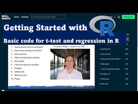 Performing a basic t-test and linear regression in R thumbnail