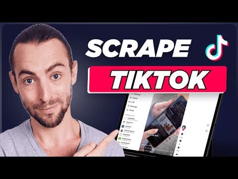 How To Scrape TikTok In 7 Minutes (FULL Tutorial) thumbnail
