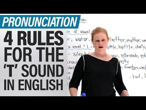 Speak English like a North American: 4 Pronunciation Rules for the Letter T thumbnail