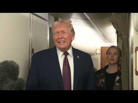 President Trump Gaggles with Press on Air Force One, Jan. 11, 2026 thumbnail