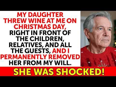 On Christmas Day, My Daughter Poured Wine On Me And Said, “You Ruined Everything!” I Smiled And... thumbnail